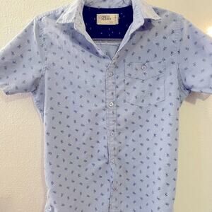 Free Planet Bike Button Down Shirt k